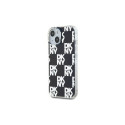 DKNY IML Checkered Mono Pattern case for iPhone 15 / 14 / 13 - black