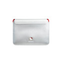 Hello Kitty PU Metal Logo case for a 14" laptop - silver