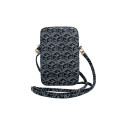 Guess Zip GCube Bottom Stripe phone bag - black