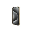 Guess Saffiano Iridescent Script case for iPhone 14 Pro - gold