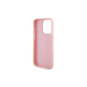 Guess Saffiano Iridescent Script case for iPhone 14 Pro - pink