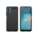 Carbon Case silicone case for Nokia C300 - black