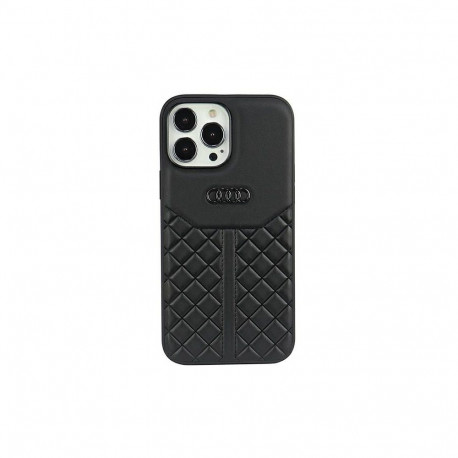 Audi Genuine Leather iPhone 13 Pro Max 6.7" black/black hardcase AU-TPUPPCIP13PM-Q8/D1-BK