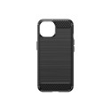 Flexible Carbon Case with a carbon pattern for iPhone 15 - blue