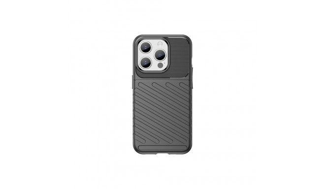 Armored iPhone 15 Pro Thunder Case - black