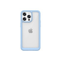 Reinforced case with flexible frame for iPhone 15 Pro Outer Space - blue