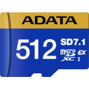 ADATA Premier Extreme microSDXC 512 GB, memory card (blue/yellow, SD Express, UHS-I U3, Class 10, V3