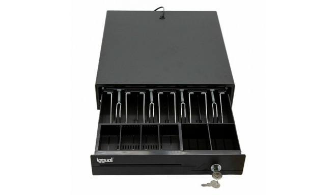 Cash Register Drawer iggual IGG316368 Black Multicolour