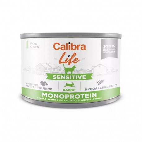 CALIBRA Cat Life Sensitive Rabbit - wet cat food - 200g