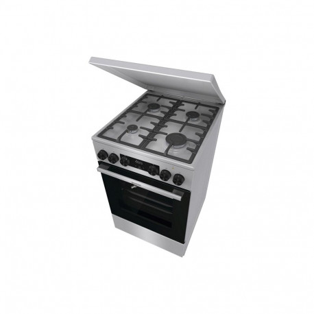 Gorenje GKS5C71XF hõbedane vabaltseisev pliit ahjuga