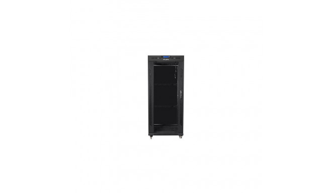 Lanberg FF01-8822-12BL 22U põrandal seisev rack must kapp