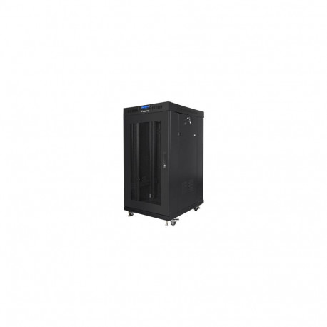 Lanberg FF01-8822-23BL rack cabinet 22U Freestanding rack Black