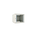 Extralink Rackmount cabinet 12U 600x600 AZH Gray wall mounted, swing type