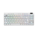 Logitech G PRO X TKL klaviatuur mängimine RF juhtmevaba + Bluetooth QWERTY US International valge