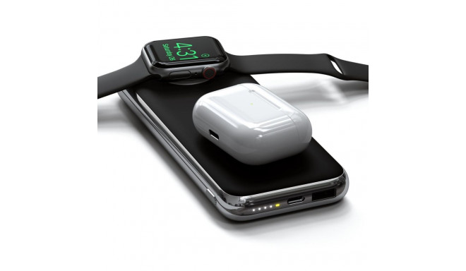 Belkin QUATRO 10000 mAh juhtmevaba laadimine must, hõbedane