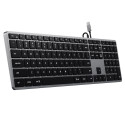 Satechi Slim W3 klaviatuur universaalne USB QWERTY inglise alumiinium, must