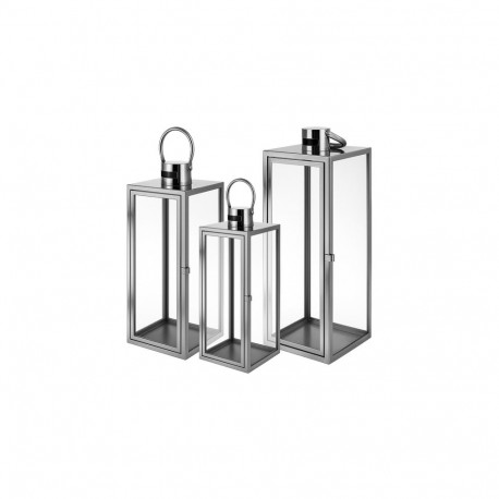 Ruhhy laternad 26477 38/49/63cm 3 tk, hõbedased