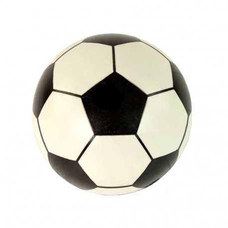Suur kerge kummipall 23cm, valge-must