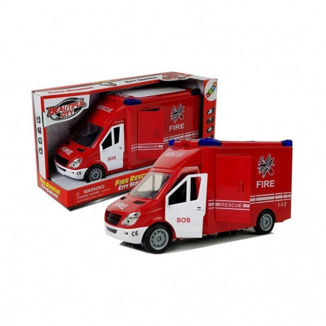 tuletõrjeauto hõõrdeajamiga heliga avatavad uksed