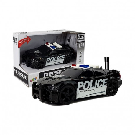 Auto Policja z Naciągiem, Światłami i Dźwiękami 1:20