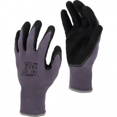 Nitrillkindad hall-must l220610p, kaart, "10", ce, lahti