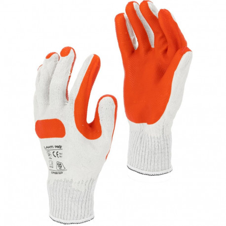 punased-valged latekskindad l210910p, kaart, "10", ce, lahti