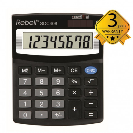 Calculator Semi-Desktop Rebell SDC408