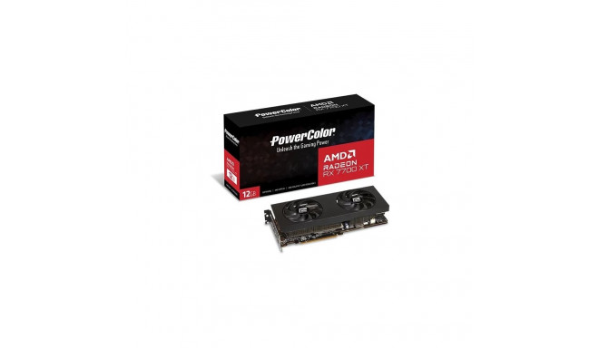Graphics Card - PowerColor RX 7700 XT 12G-P 12GB GDDR6 7680x4320 750W