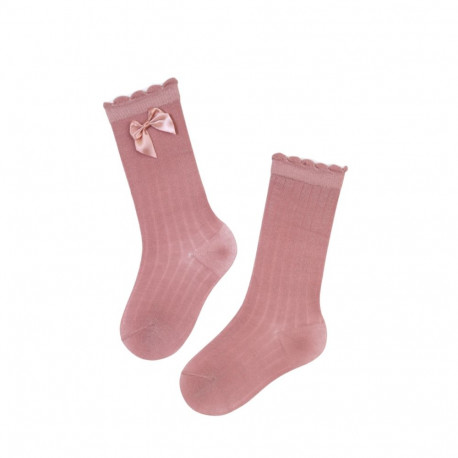 SOKISAHTEL BETTINA roosa värvi lipsuga põlvikud beebidele 423, 430, 422