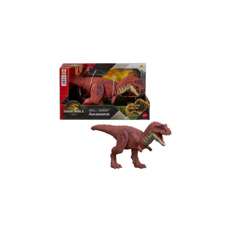 Jurassic World Rebirth Wild Roar Aucasaurus Dinosaur Toy, Tail Controlled Attack Chomp & Sound