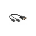 DeLOCK 65354 video cable adapter DMS 2 x DisplayPort Black