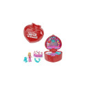 Polly Pocket Doll &amp; Playset, Mattel 80th Anniversary Ring Box, Jewelry Box with Pet and Wear