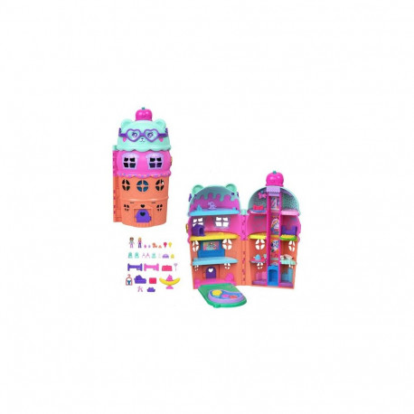 Polly Pocket Dolls and Playset, Gelato House with Elevator, Ice Cream Theme with 25+ Accessories inc