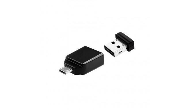 Verbatim Nano - USB 2.0 Drive Drive con Adattatore Micro USB da 16 GB - Black