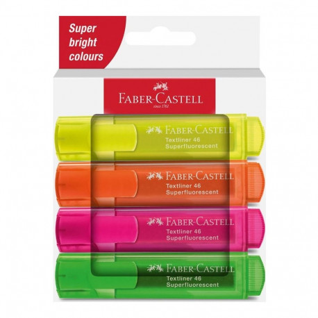 "FABER-CASTELL Textmarker TL 46 SF 4er Kartonetui"