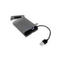 "LogiLink AU0037 Speicherlaufwerksgehäuse 2.5 Zoll HDD / SSD-Gehäuse Grau"