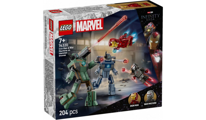 Bricks superkangelased 76320 Iron Man & War Machine vs. Hammer droonid