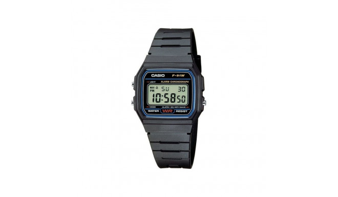 Casio F-91W-1YER retro stiilis universaalne kell