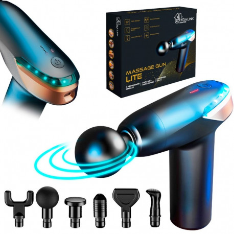 Extralink Massage Gun Lite Massage Gun 3200 RPM, 6 interchangeable tips