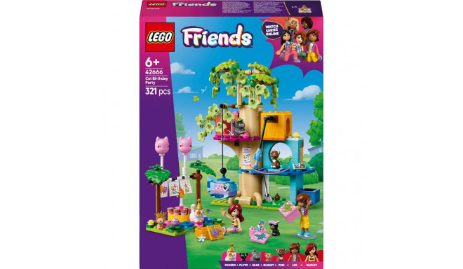 LEGO Friends 42666 Cat's Birthday Party and Treehouse