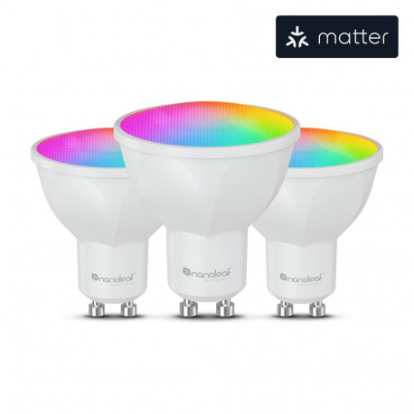 Nanoleaf Essentials Matter Wi-Fi GU10 nutipirn RGBCW 3 tk komplekt | Nanoleaf Essentials Matter Wi-F