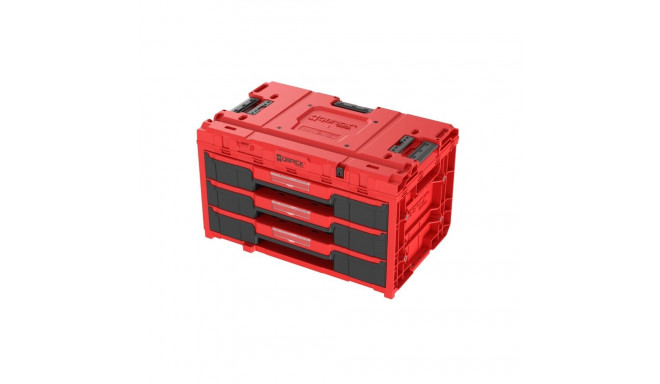 QBRICK ONE tool box with 3 drawers 2.0 RED
