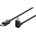 DisplayPort™ Cable 2.0/2.1, 54 Gbit/s top angled