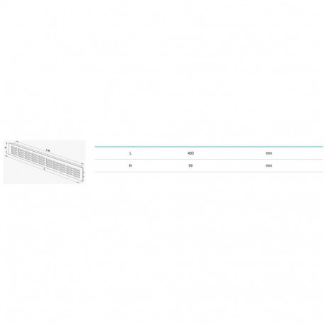 metallist ukserest MVMA 400x60 AN