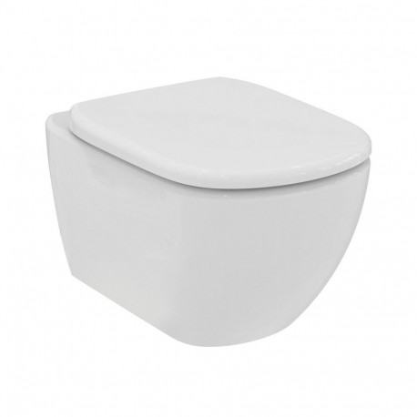 TOILET HUNG TESI RIMLESS WITH COVER WHIT