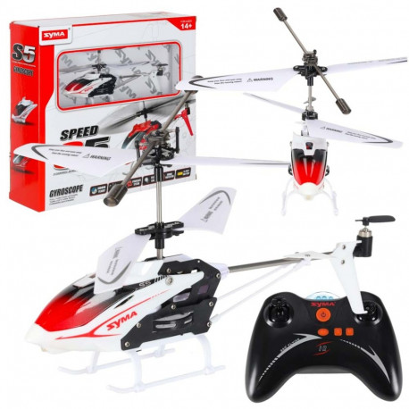 SYMA S5 RC helikopter 3CH valge