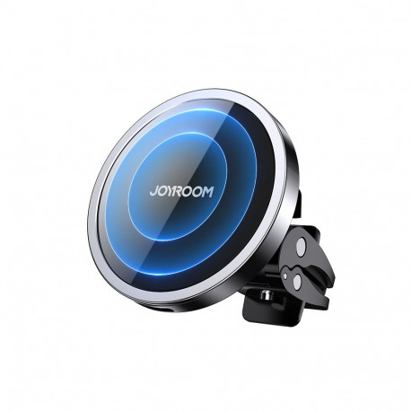 Joyroom Car Magnetic Holder Qi Wireless Inductive Charger 15W (MagSafe Compatible for iPhone) Black 