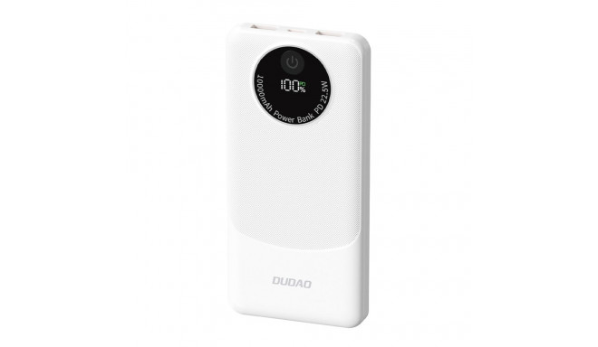 Powerbank Dudao K12 10000mAh PD22.5W USB-A, USB-C - white