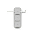 Uniq Pod Mag magnetic cable organizer + base gray/chalk gray