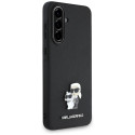 Karl Lagerfeld Saffiano Case w/ K&C Metal Logo for Samsung Galaxy A56 - Black